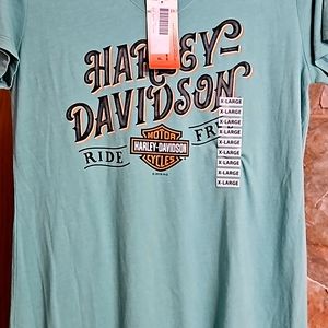 Women's Harley Davidson XL with tag mint green